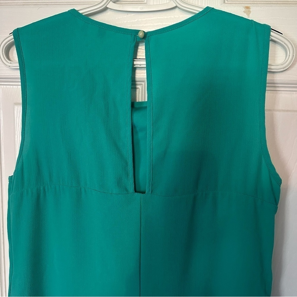 Juniors Speechless Aqua Green Sleeveless Scalloped Dress Size Large - Picture 3 of 6